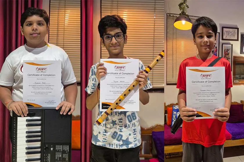 Music certificate course at Aalaap Music Academy