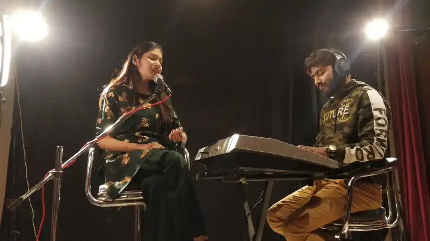 StudioLive recording session at Aalaap Music Academy Varanasi